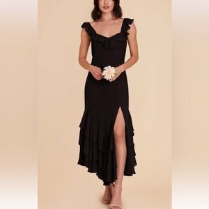 Birdy grey chiffon black dress!